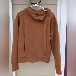 All in motion XL burnt orange hoodie with neck zipper and thumbholes